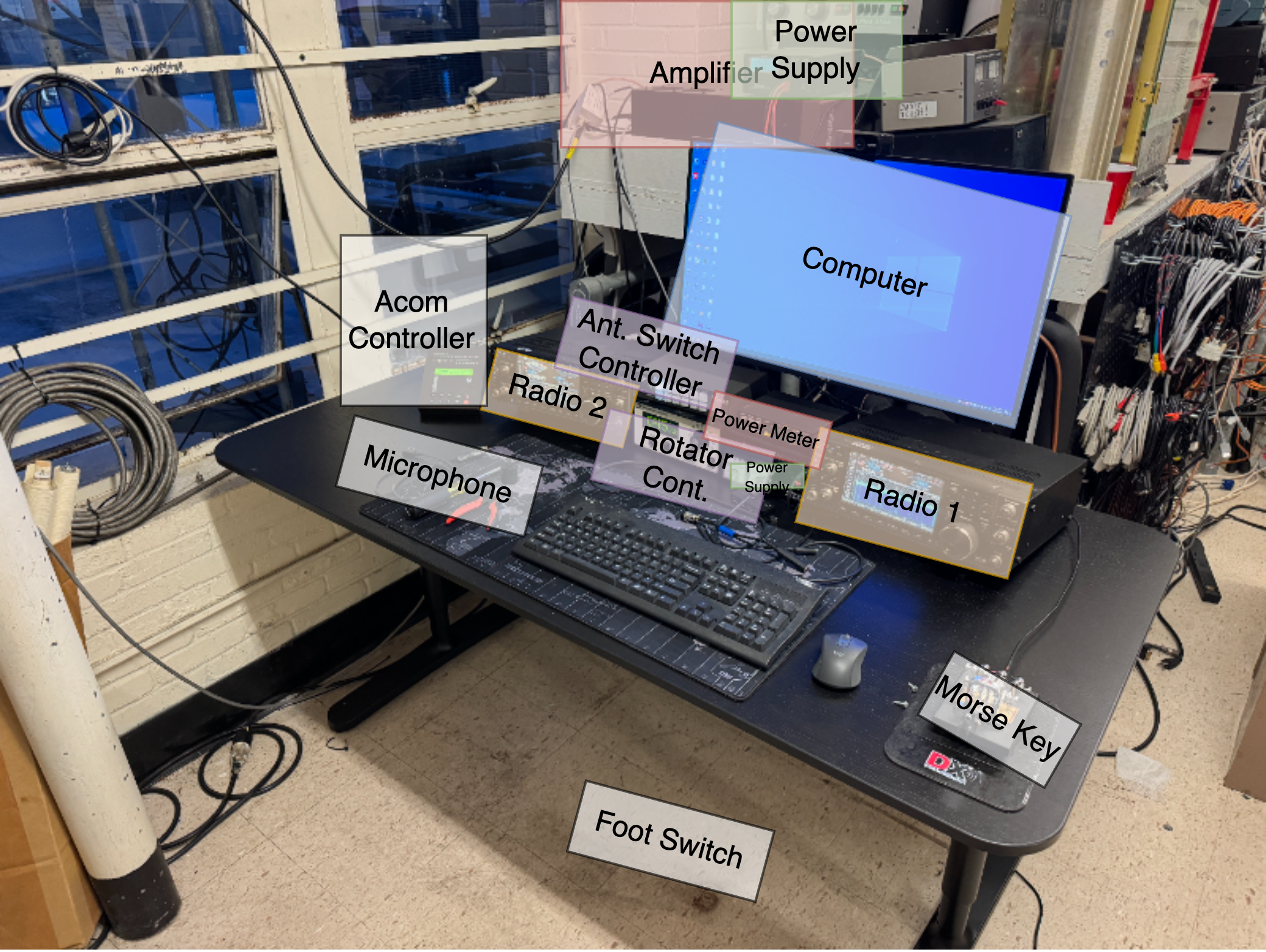 Main HF Station Desk
